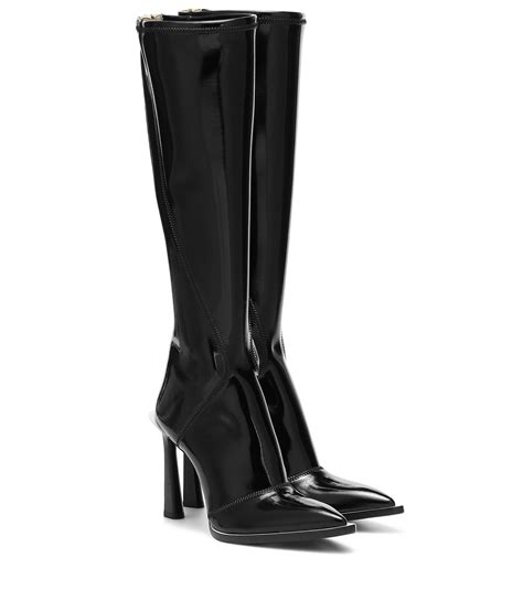 fendi neoprene knee high boots|fendi high heel boots.